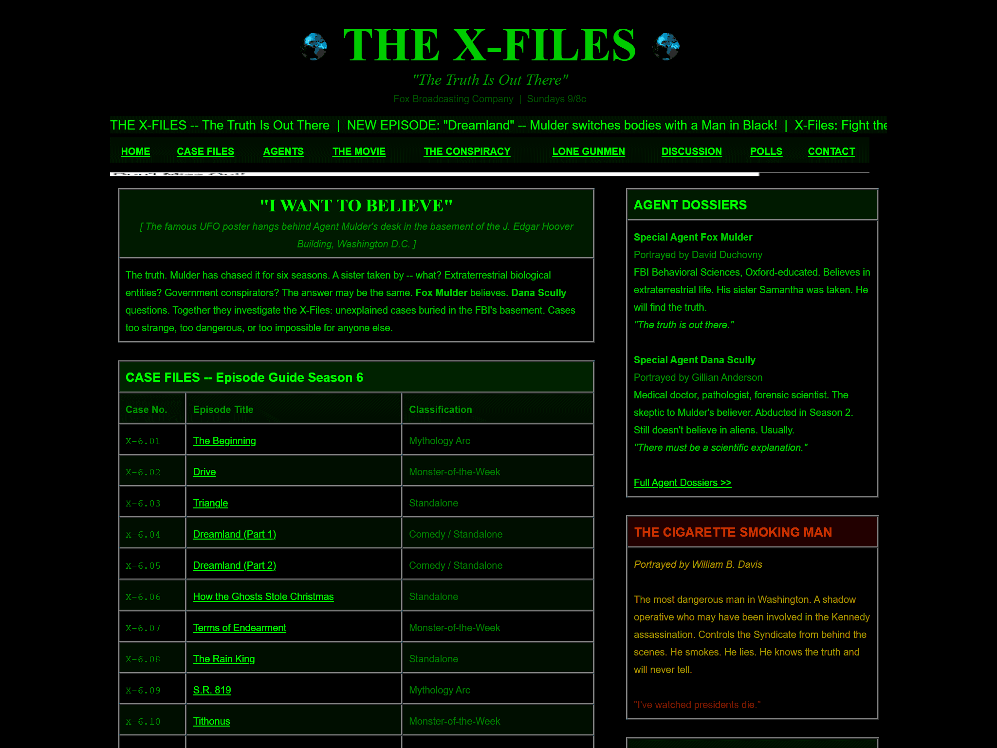 The X-Files, reimagined for 1998