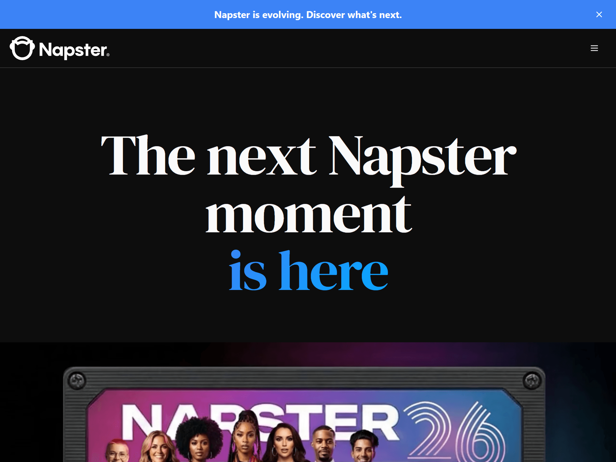Napster, modern version (the real https://www.napster.com)