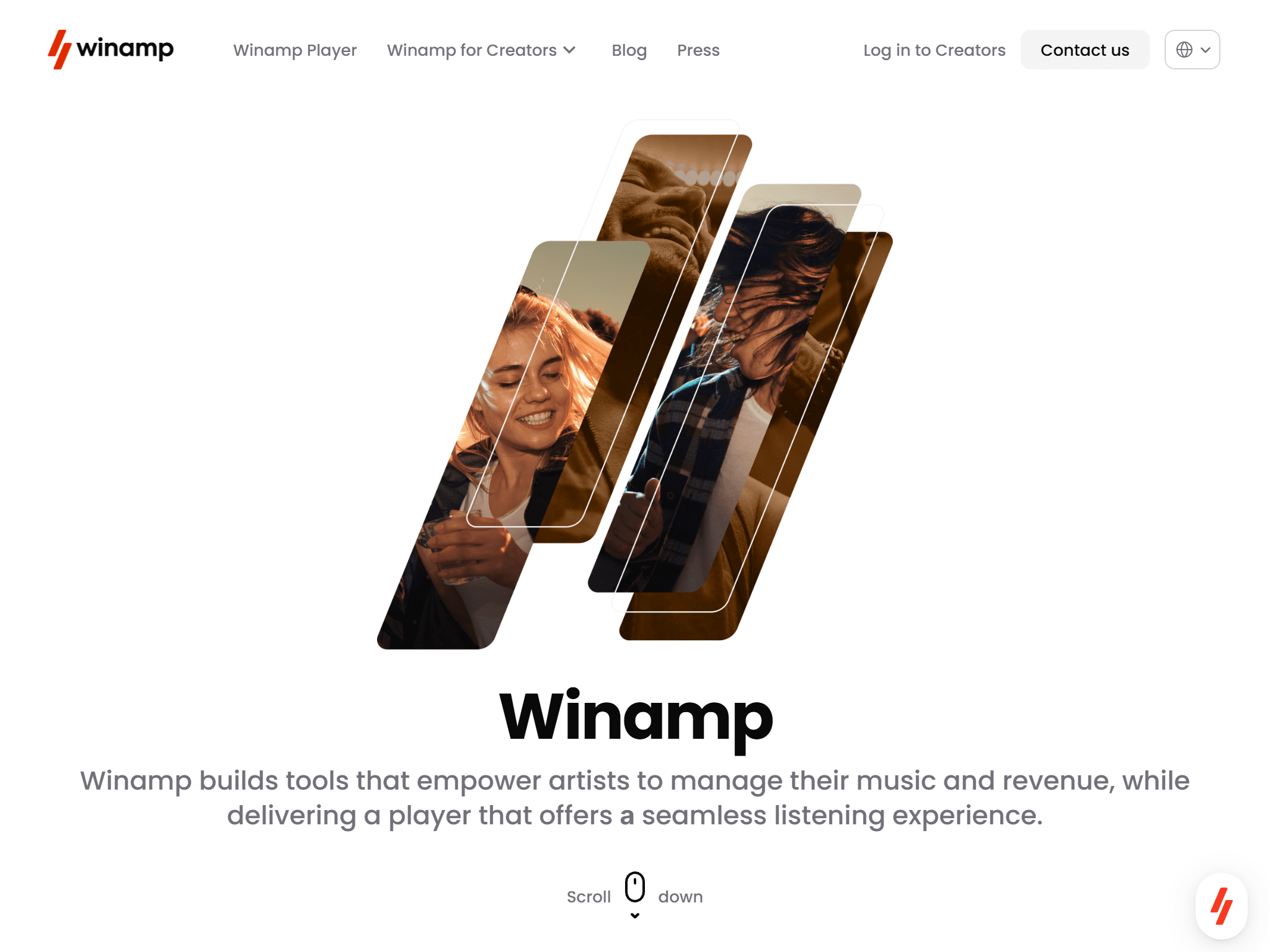 Winamp, modern version (the real https://www.winamp.com)