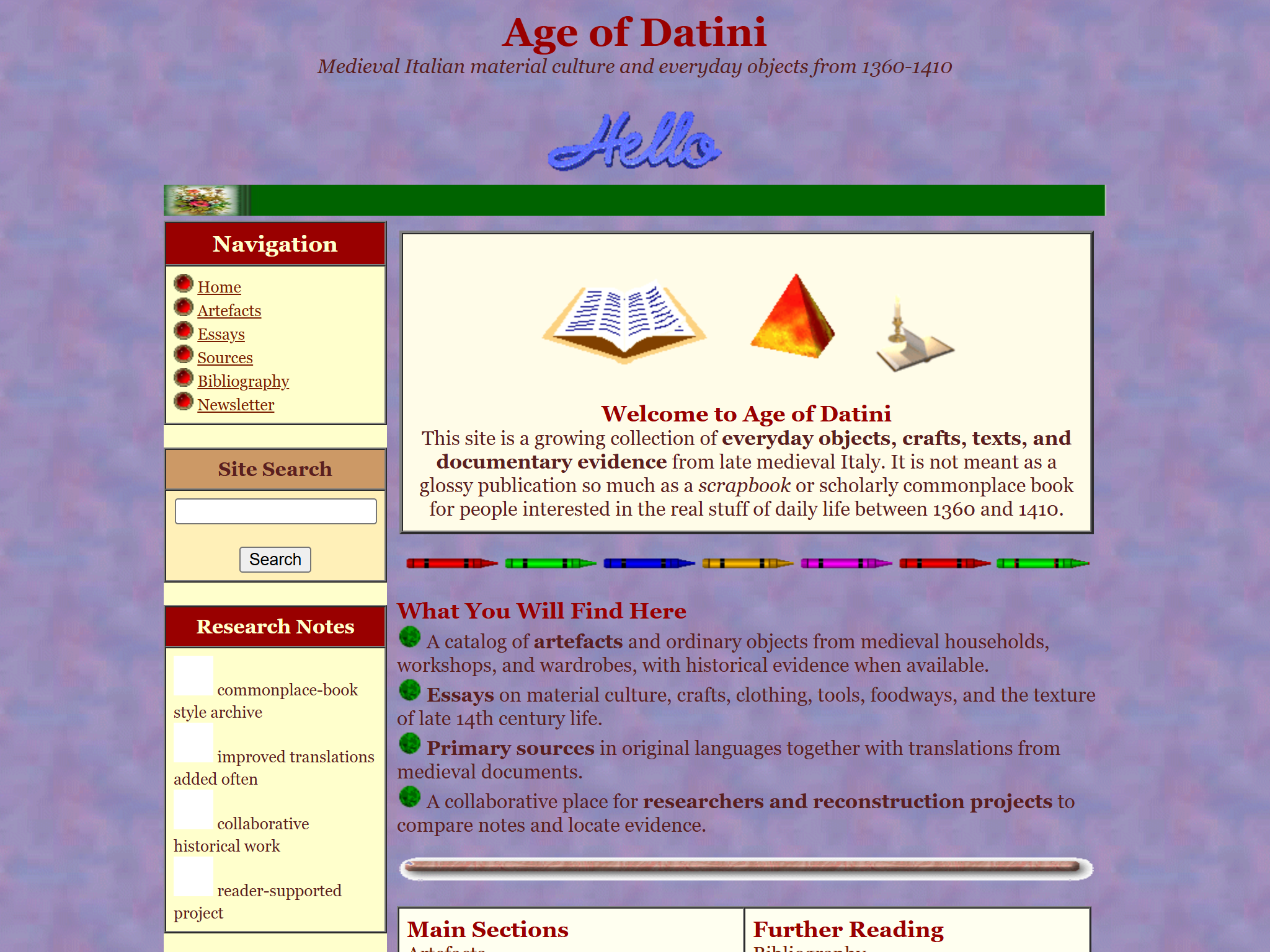 Age of Datini, reimagined for 1998