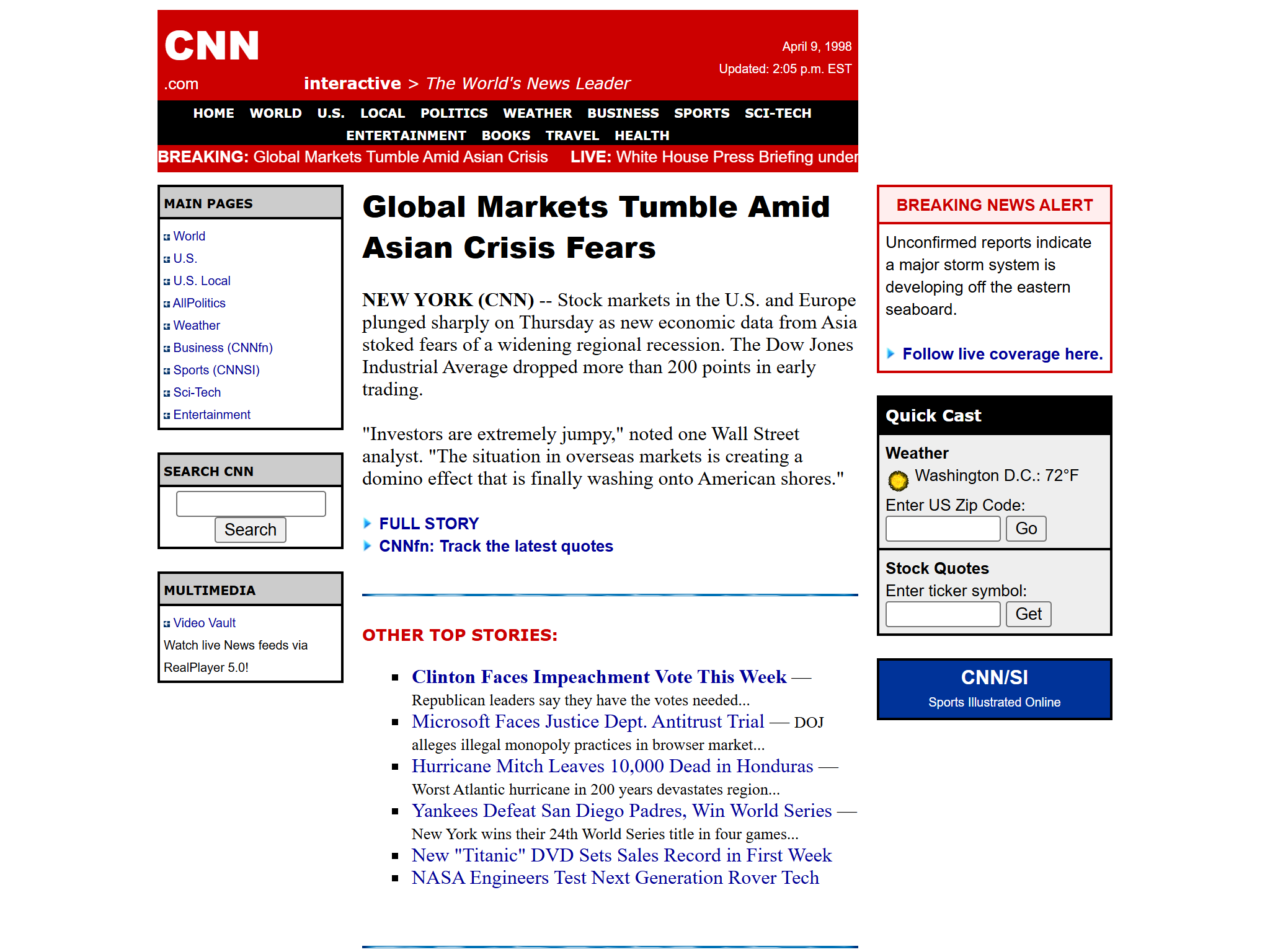 CNN - Cable News Network, reimagined for 1998