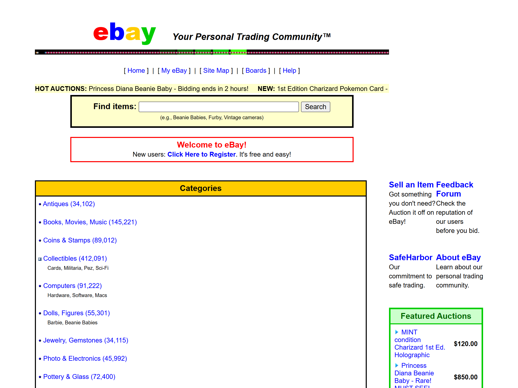 eBay, reimagined for 1998