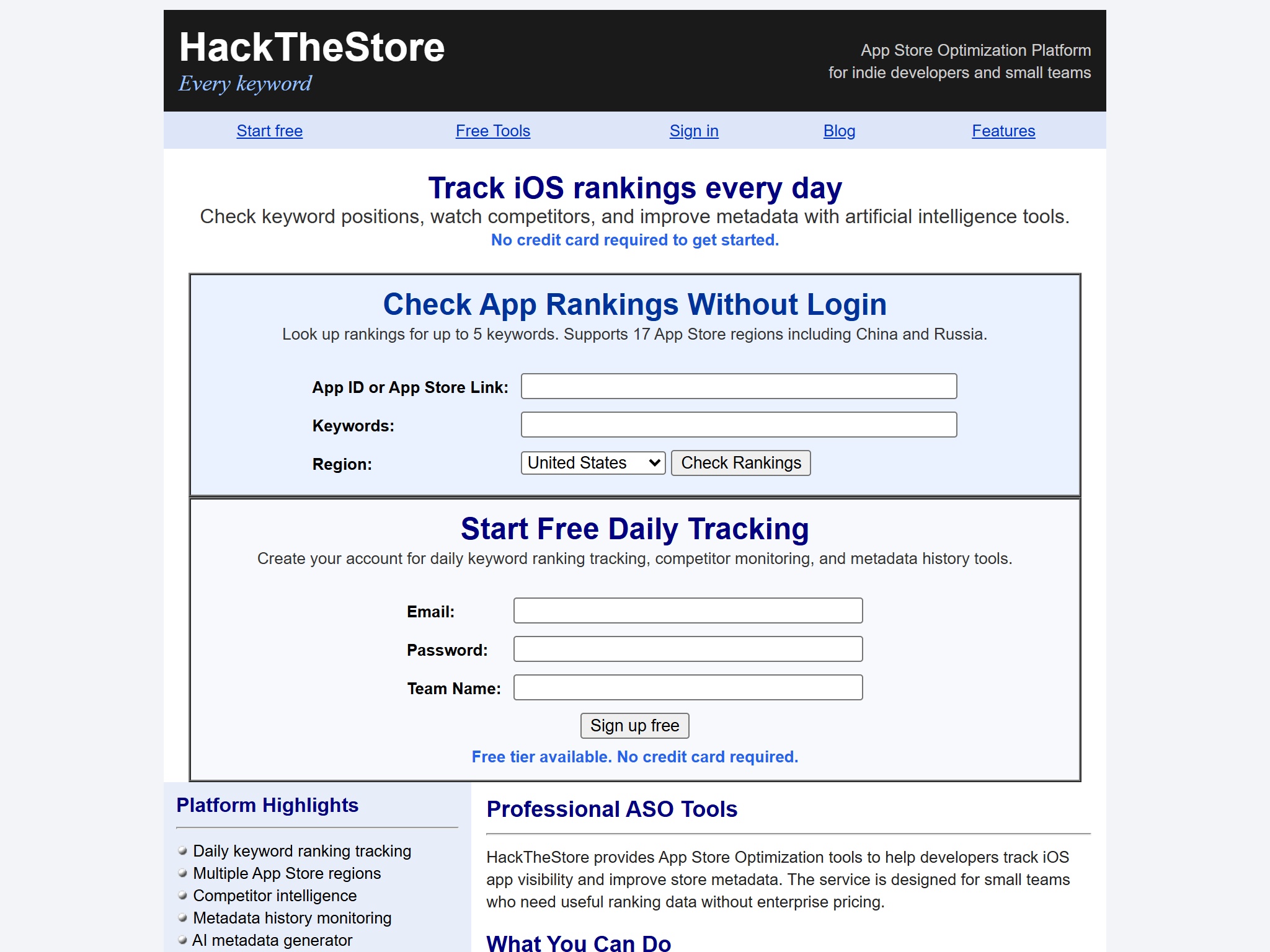 HackTheStore - App Store Optimization Platform, reimagined for 1998