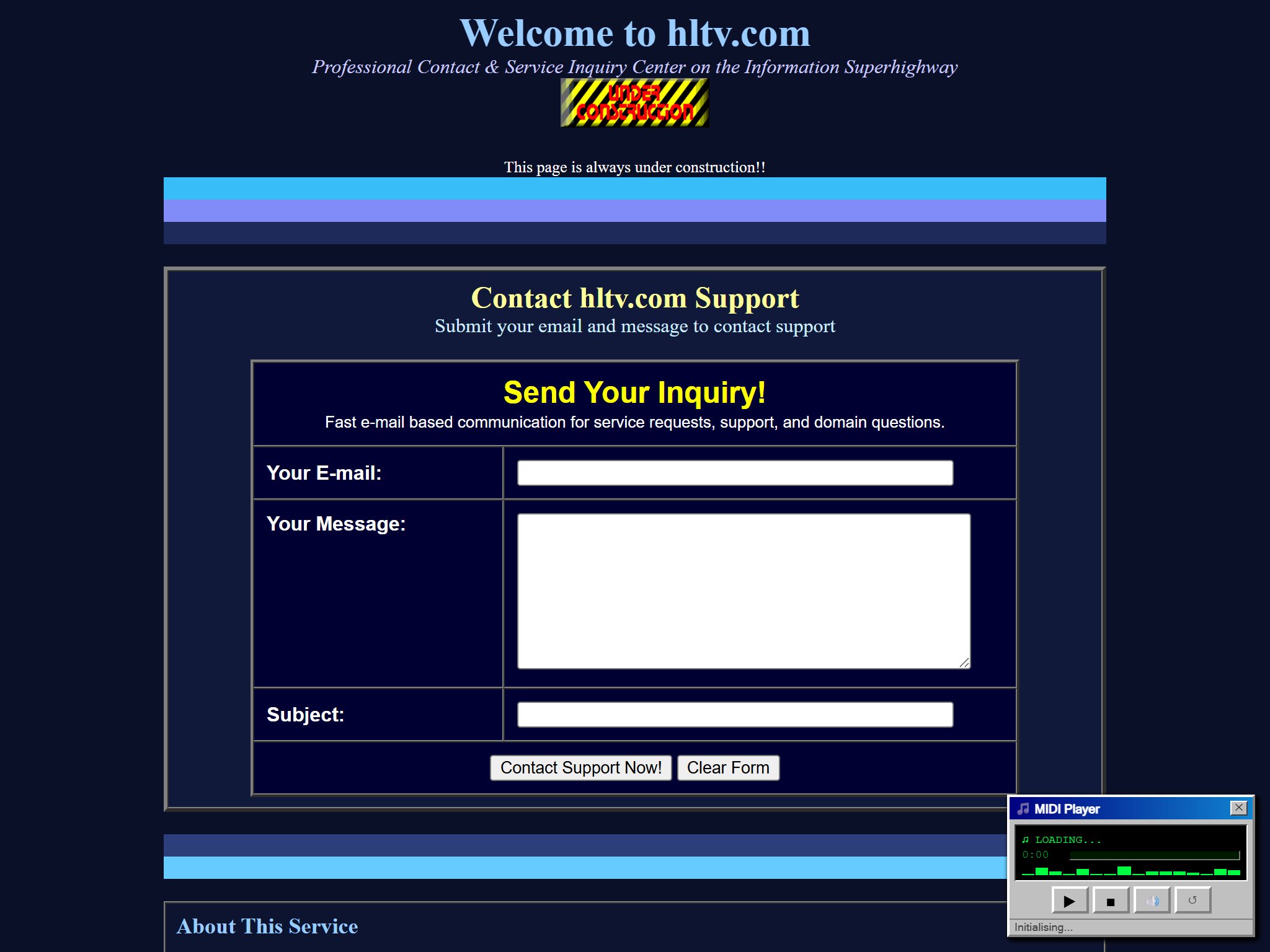 hltv.com, reimagined for 1998