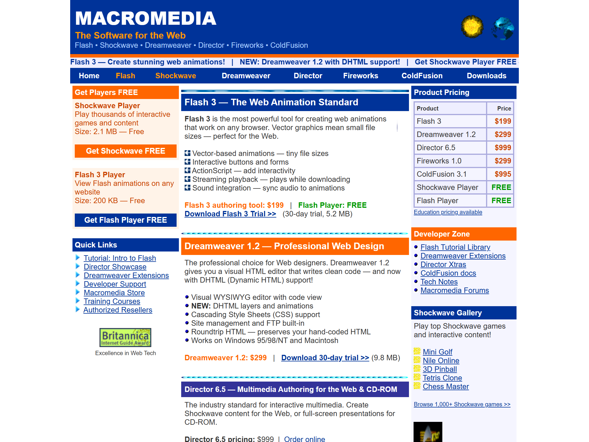 Macromedia, reimagined for 1998