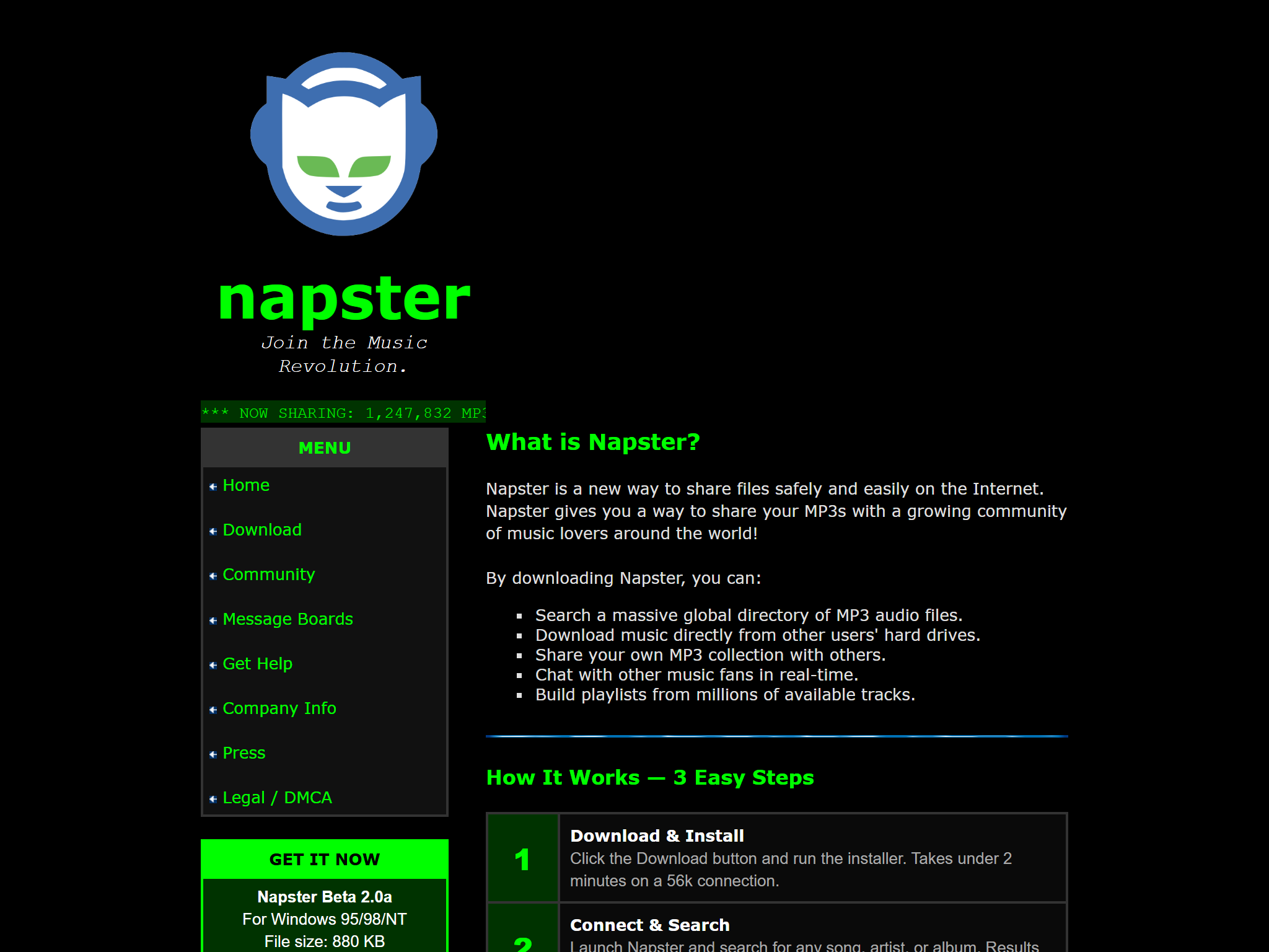 Napster, reimagined for 1998