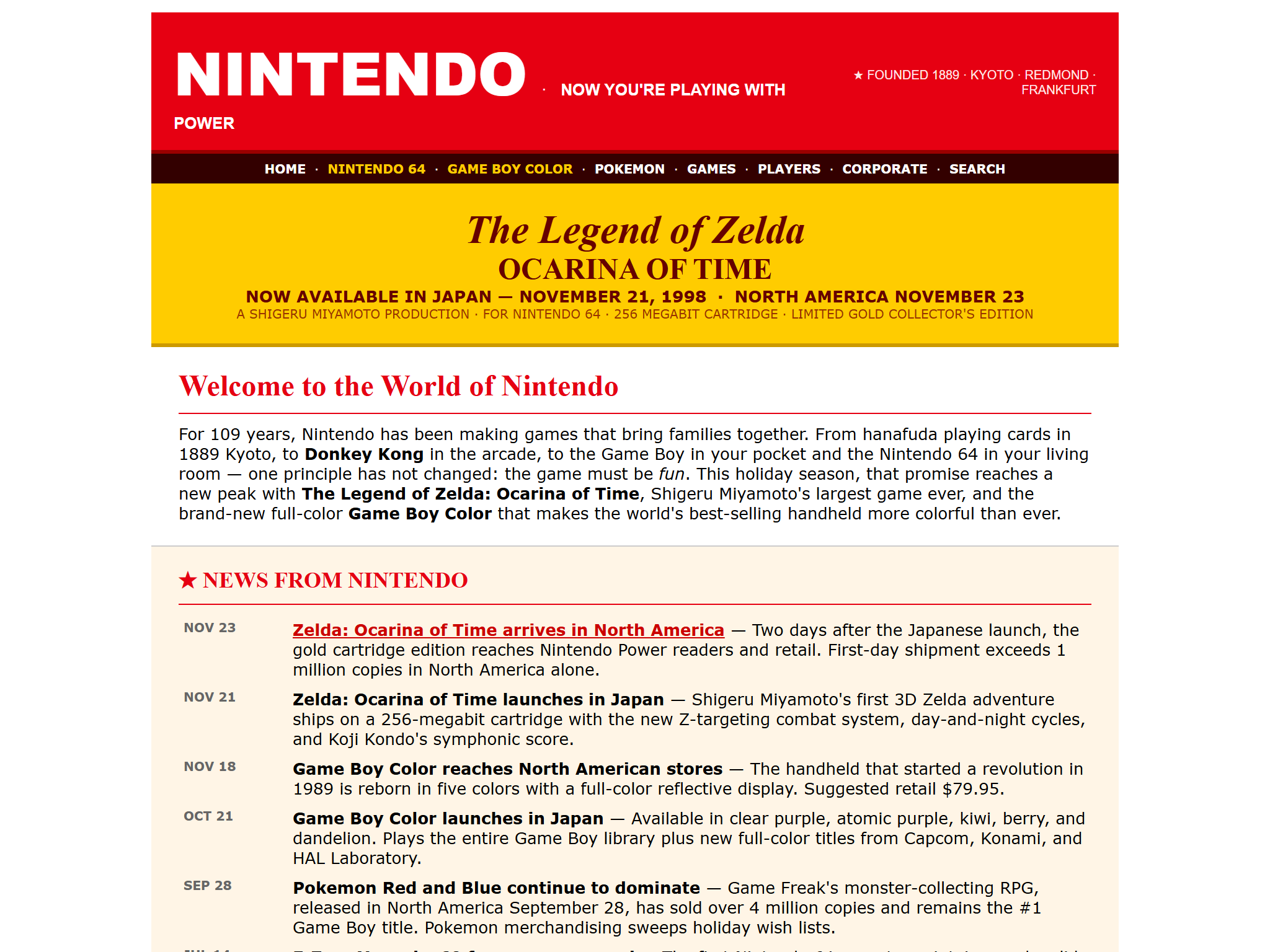 Nintendo, reimagined for 1998