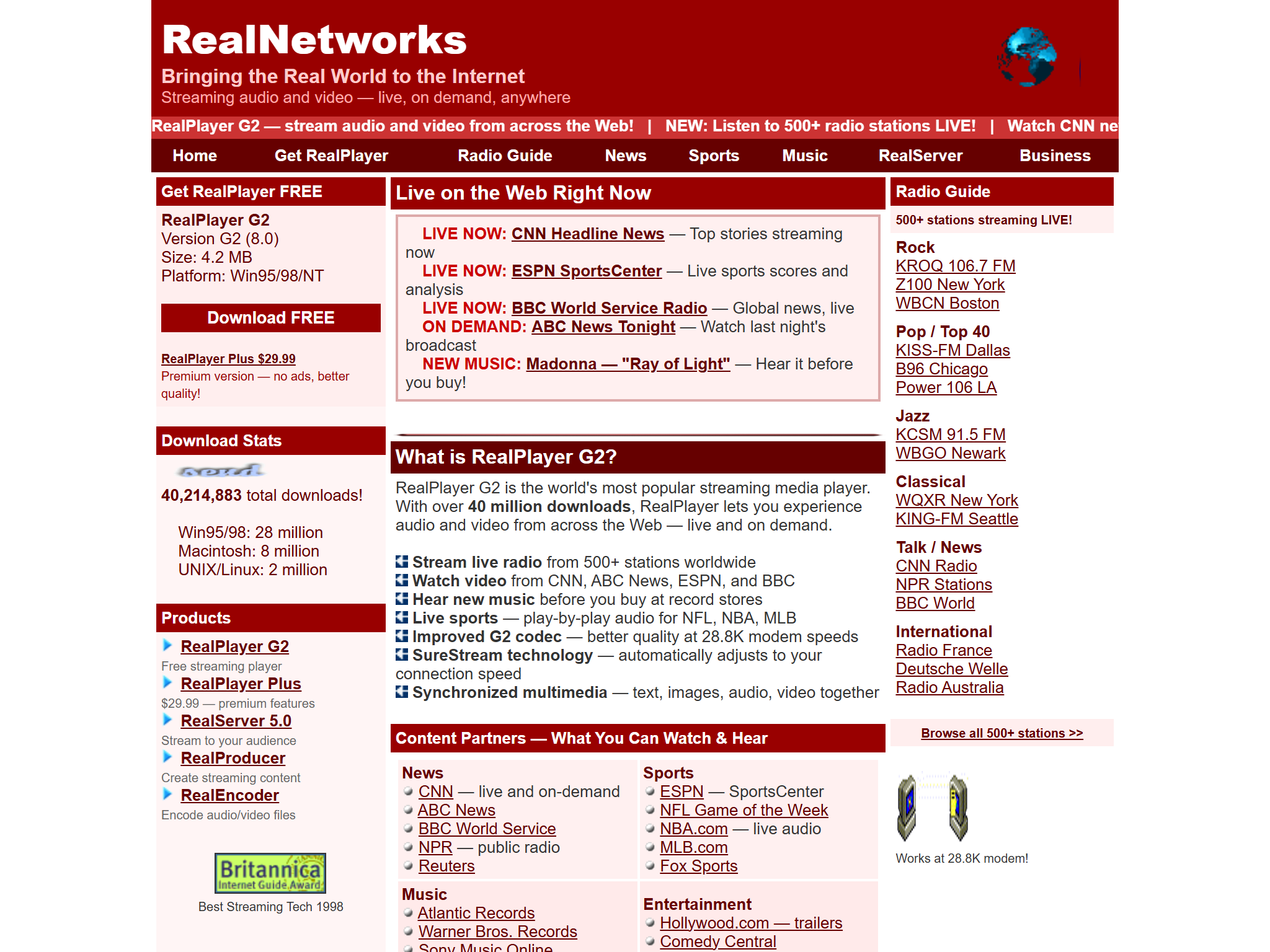 RealNetworks, reimagined for 1998