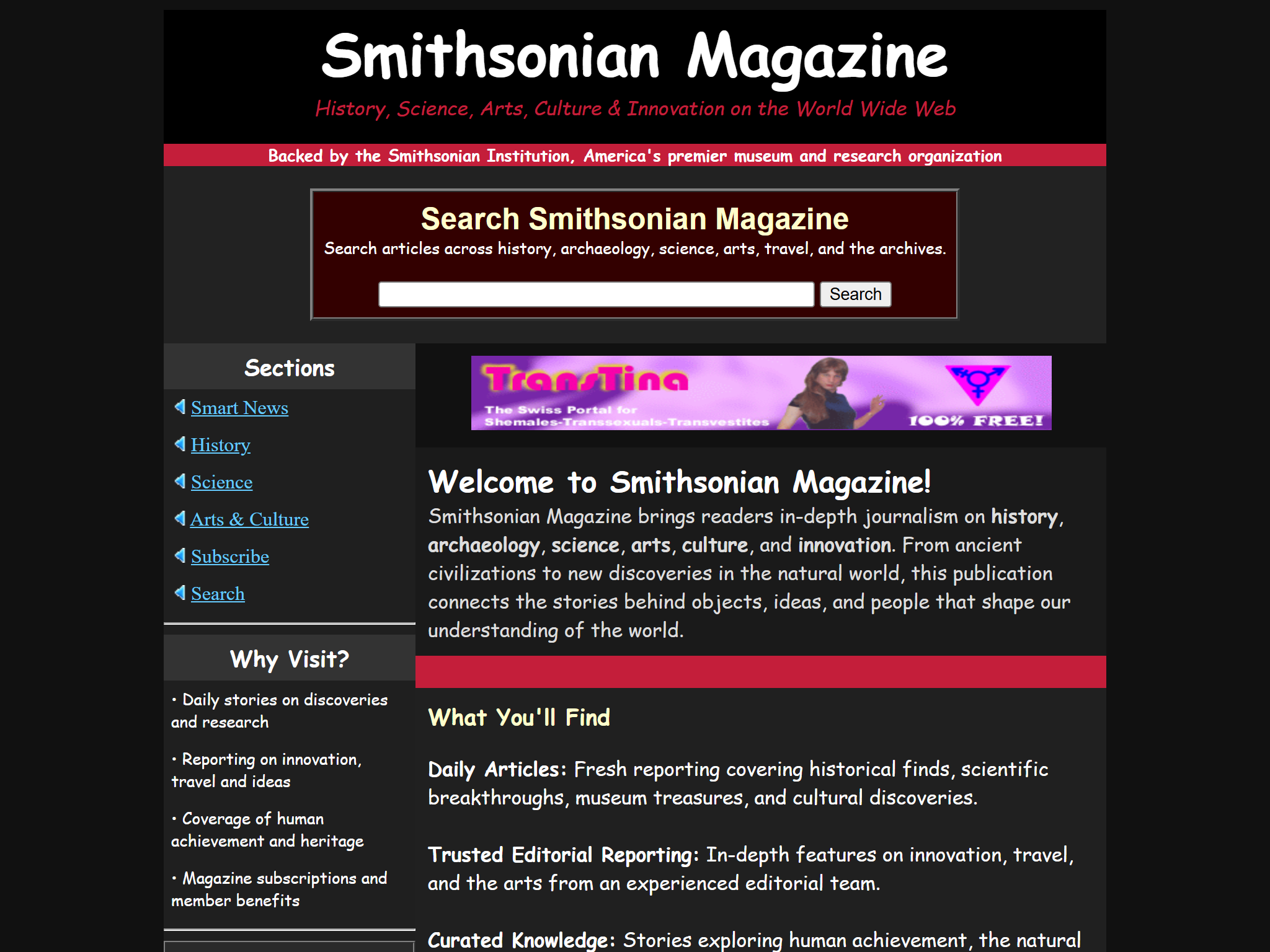 Smithsonian Magazine, reimagined for 1998