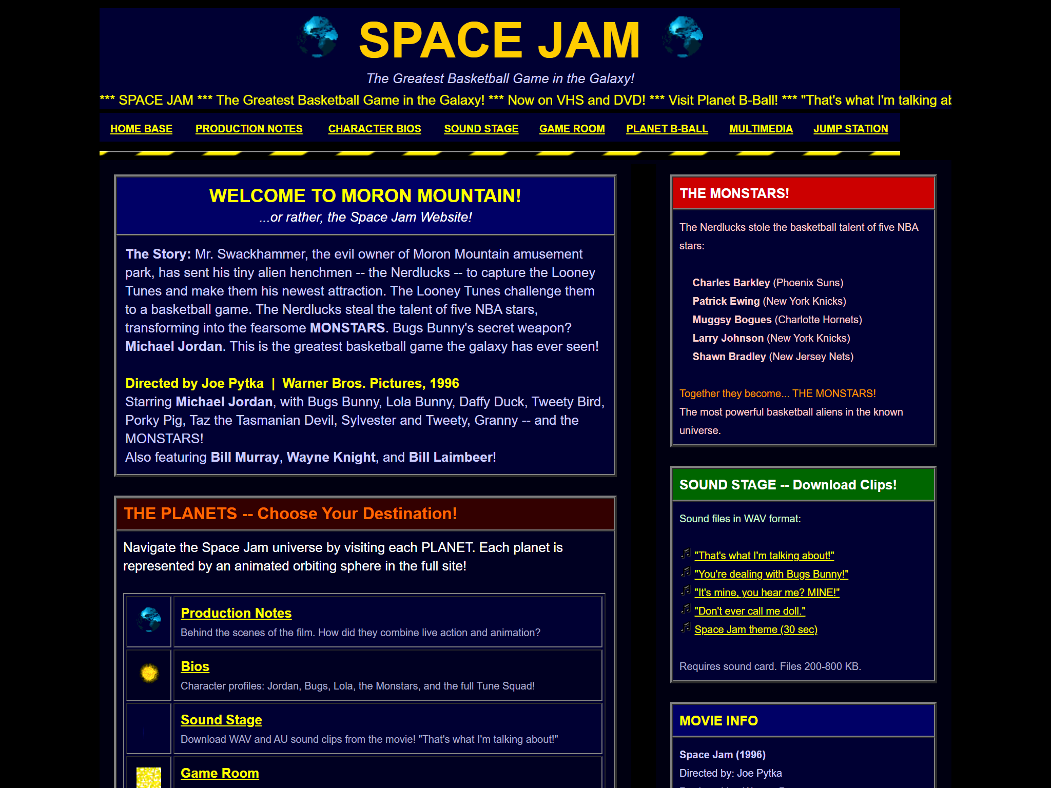 Space Jam, reimagined for 1998